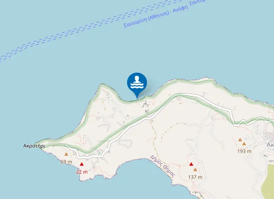 Map of Παραλία Κερκέζου