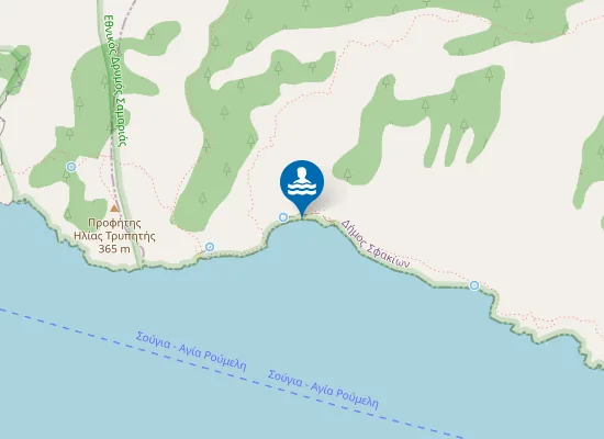 Map of Παραλία Σεντόνι