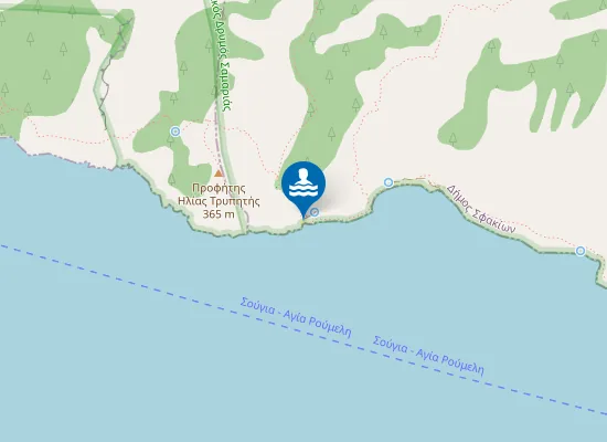 Map of Παραλία Τρυπητής
