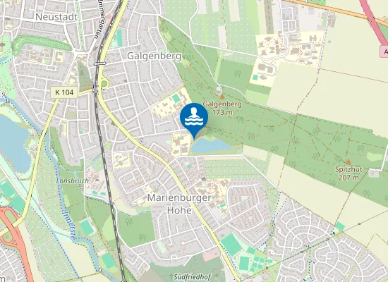 Map of TONKUHLE BLAUER KAMP