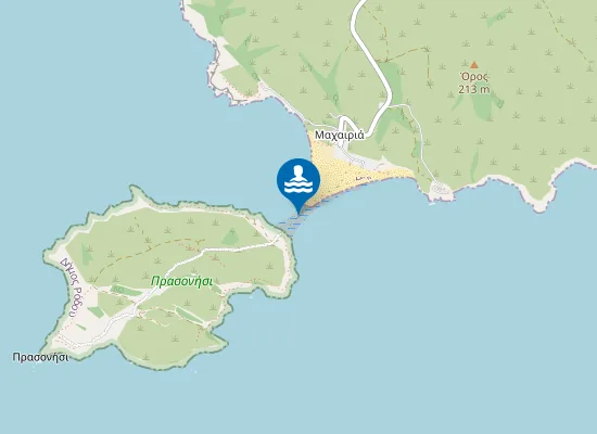 Map of Prasonisi Beach