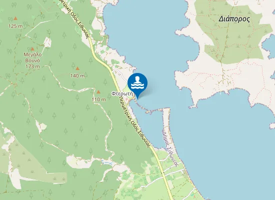 Map of Παραλία Φτερωτή