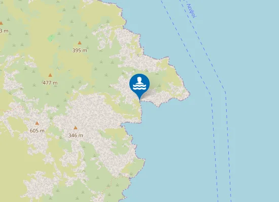 Map of Exo Almyres beach