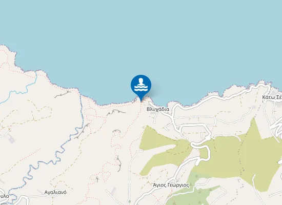Map of Παραλία Βλυχάδια