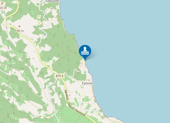 Map of Παραλία Σχοινιά