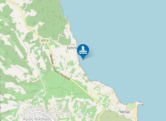 Map of Παραλία Σχοινιά