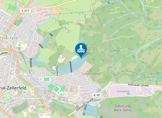 Map of OBERER HAUSHERZBERGER TEICH