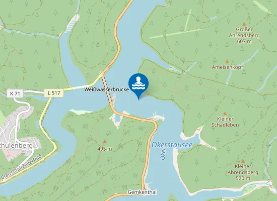 Map of OKERTALSPERRE