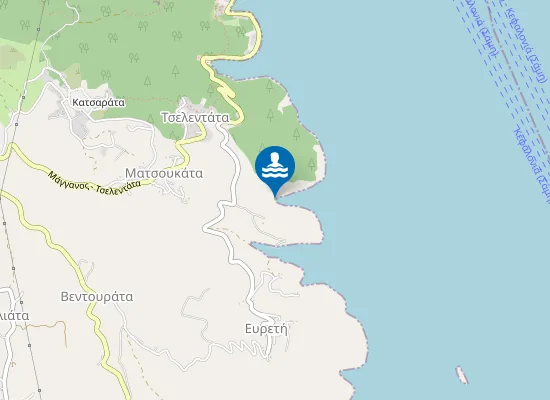 Map of Xylokaravo beach