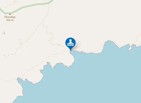 Map of Παραλία Σπεδό