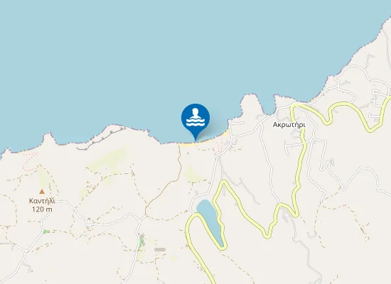 Map of Παραλία Αμίτης