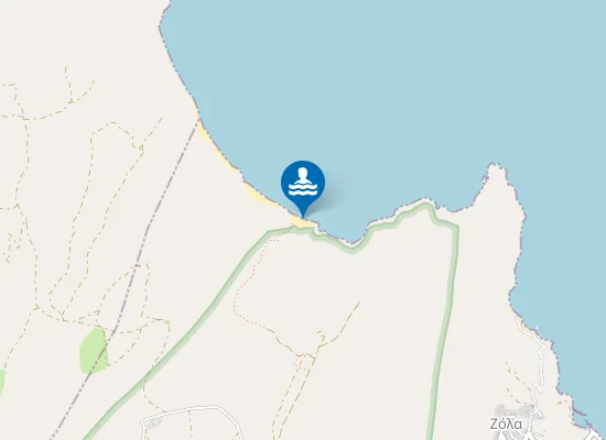 Map of Fteri Beach