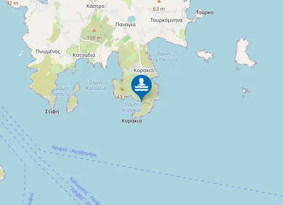 Map of Κορακιά