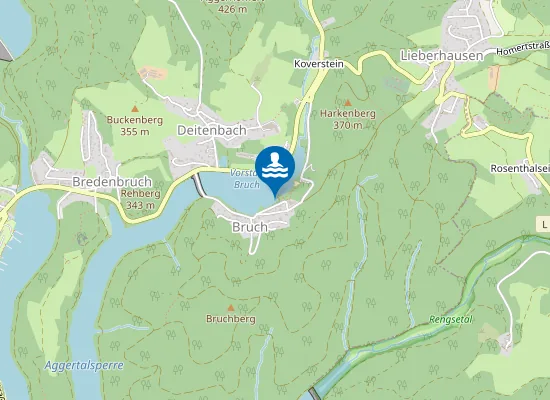 Map of Aggertalsperre Freibad Bruch