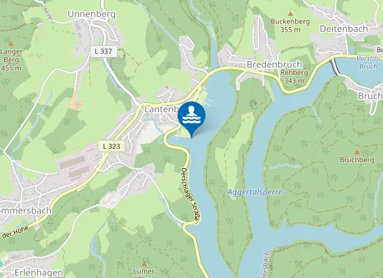 Map of Aggertalsperre Lantenbach Campingplatz