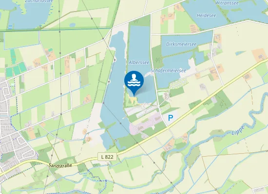 Map of Alberssee Suedstrand