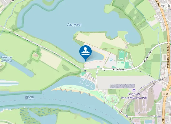 Map of Auesee Rettungsinsel