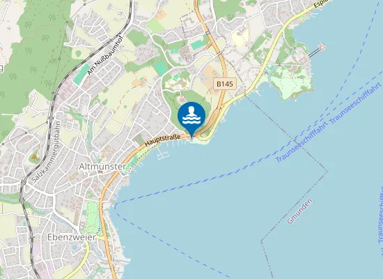 Map of TRAUNSSEE, ALTMÜNSTER