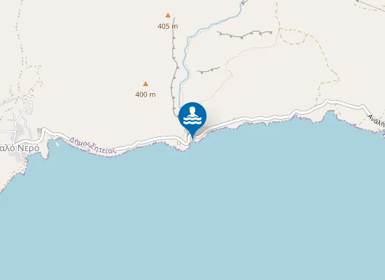 Map of Moni Kapsa Beach
