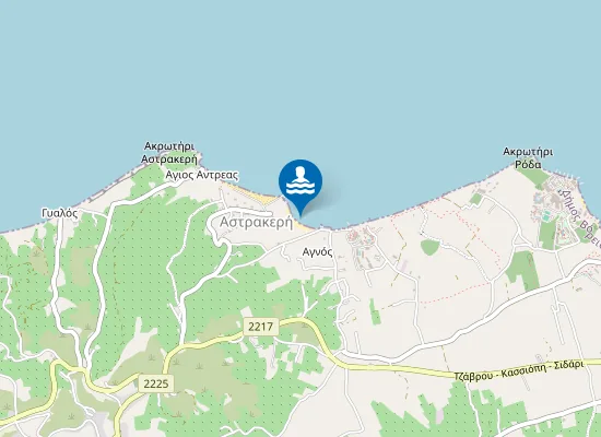 Map of Acquasanta Beach