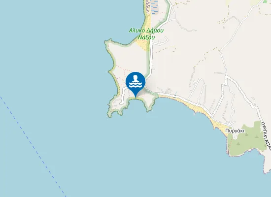 Map of Aliko (Alyko) Beach