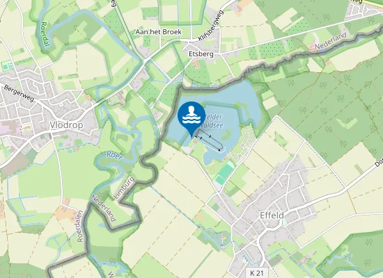 Map of Badesee Effeld Am Strand