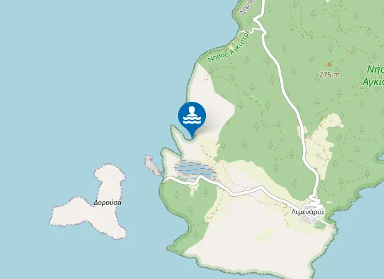Map of Xekofti Beach