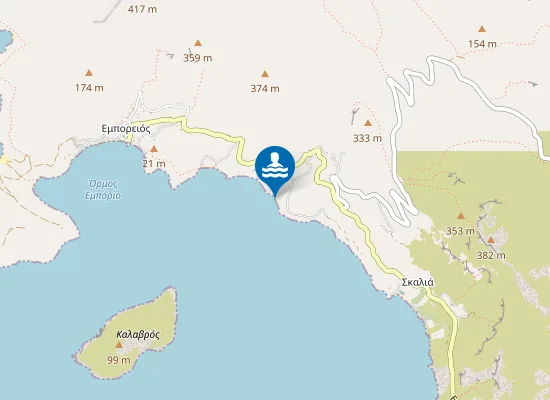 Map of Tichi beach
