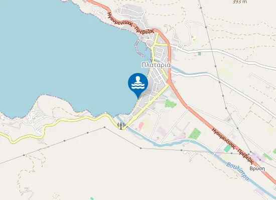 Map of Παραλία Πλαταριάς