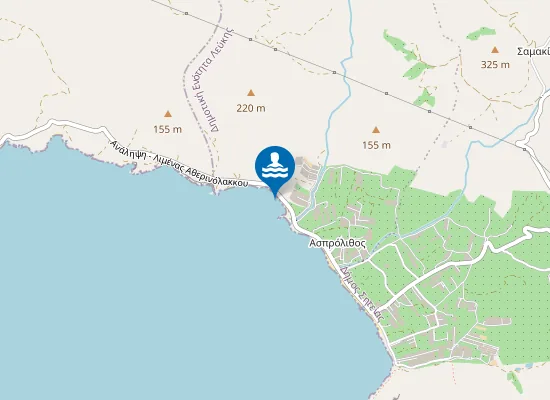 Map of Botzalaki beach