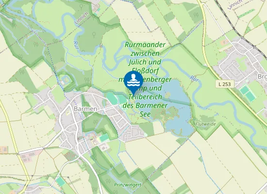 Map of BADESTELLE BAGGERSEE JUELICH BARMEN AN DER SEESTRASSE