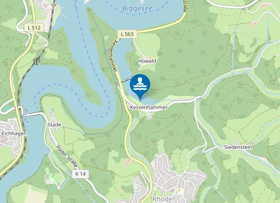 Map of BIGGESEE KESSENHAMMER