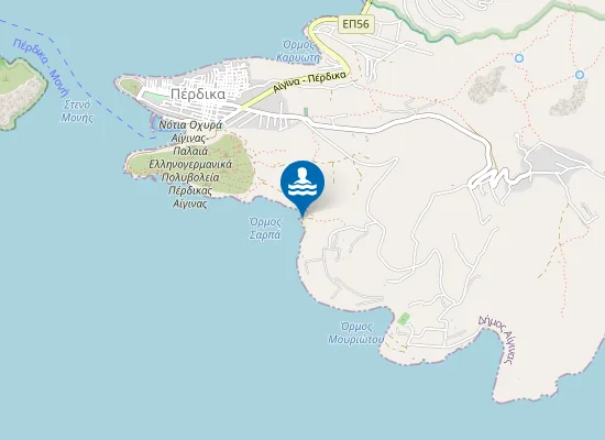 Map of παραλία του Σαρπά