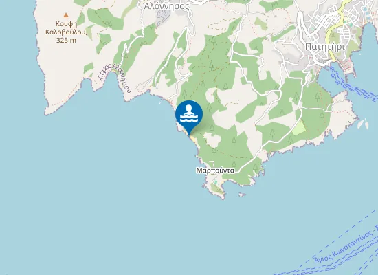 Map of Παραλία Βύθισμα