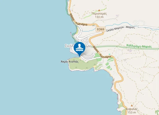 Map of Atspas Beach