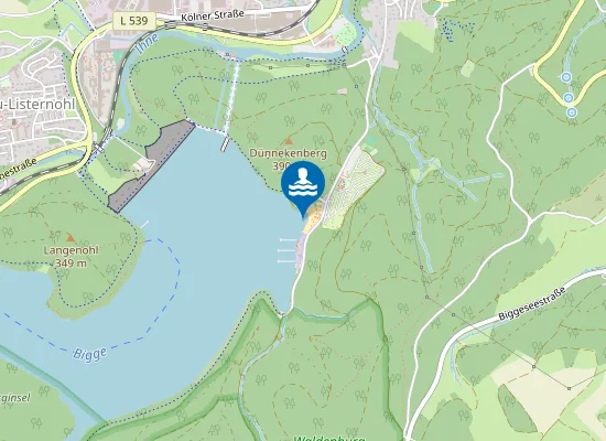 Map of BIGGESEE WALDENBURGER BUCHT