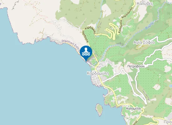 Map of Παραλία Ριτσά 3η
