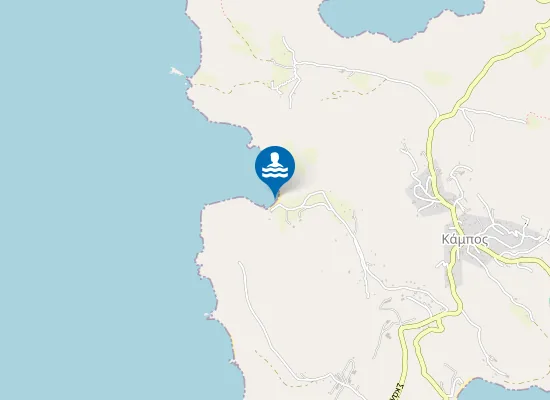 Map of Lefkes Beach