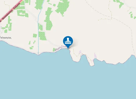 Map of παραλία Αγίου Γεωργίου Πελασγίας