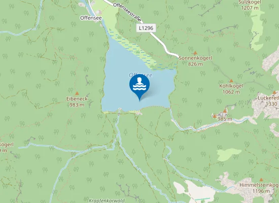 Map of OFFENSEE, EBENSEE