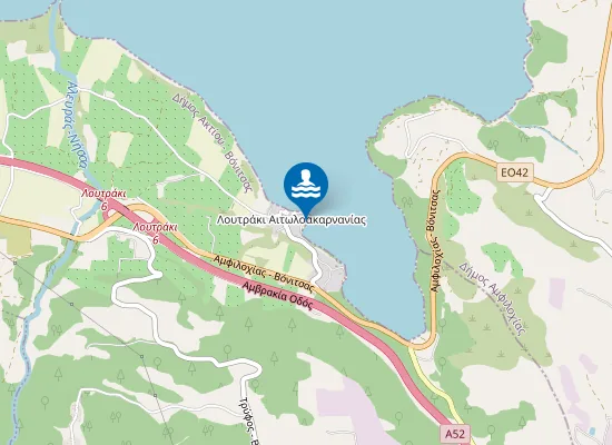 Map of Παραλία Λουτρακίου