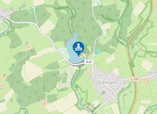 Map of FREILINGER SEE BADESTRAND