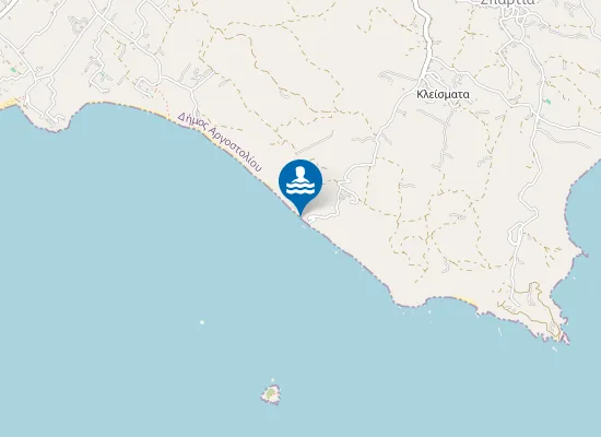 Map of Paliolinos beach