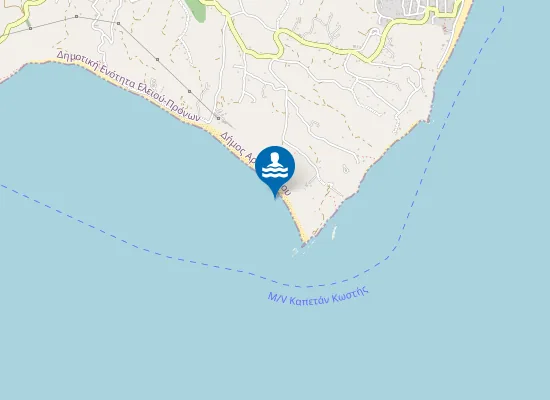 Map of Mouda nudist beach