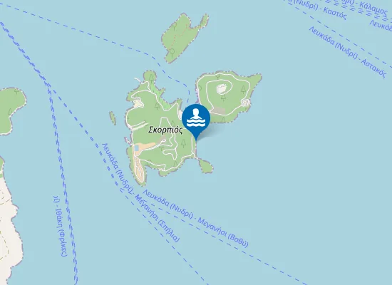Map of Ανατολική παραλία Σκορπιού