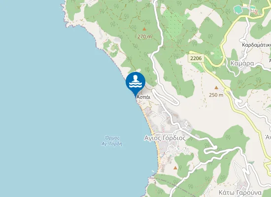 Map of Black Rocks Beach
