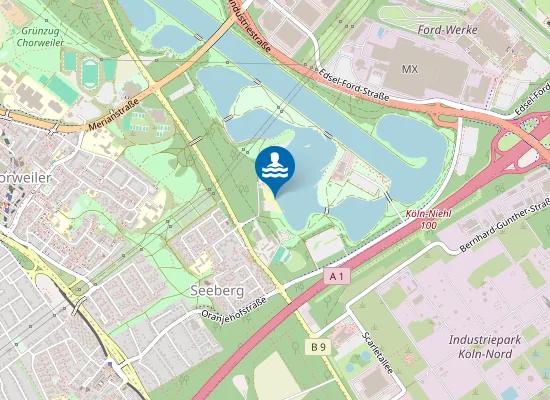 Map of FUEHLINGER SEE FREIBAD