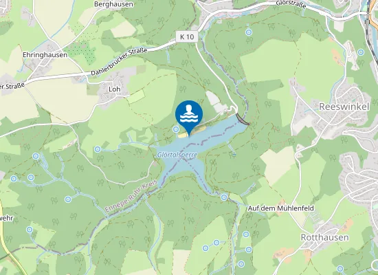 Map of GLOERTALSPERRE MITTLERE BADEZONE