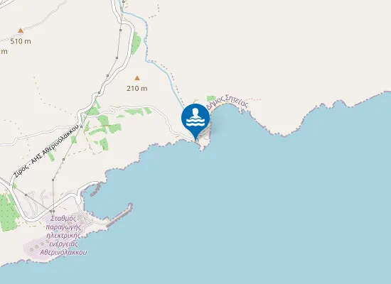 Map of Livari beach