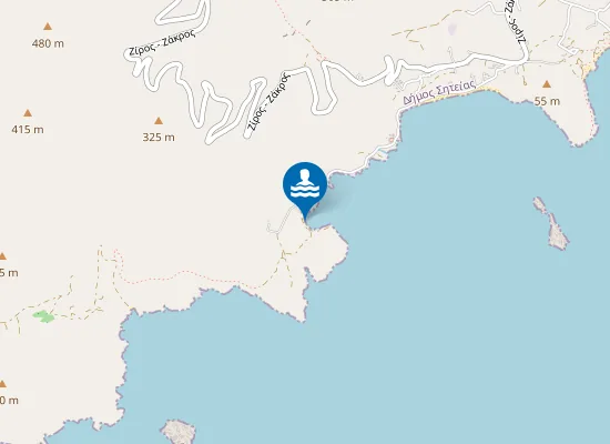 Map of Amatos beach